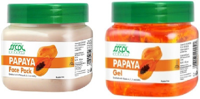 

SSCPL Herbals Papaya Gel & Face Pack (450gms each)(Set of 2)