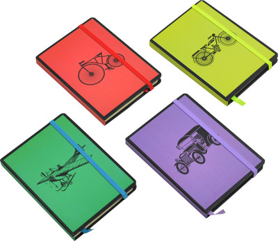 

Bag Of Small Things A5 Note Book(Vintage Vehicles, Multicolor, Pack of 4)