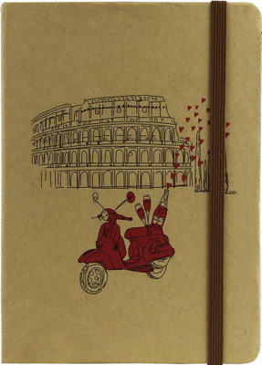 

Bag Of Small Things A6 Note Book(Brown Rome, Multicolor)