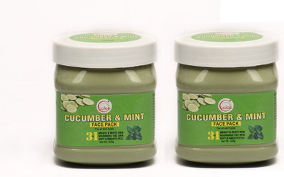 

Caleo combo pack of 2 Cucumber Mint Face Pack(500 g)