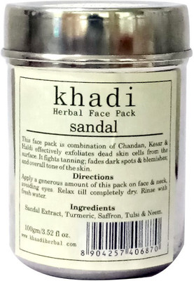 vagad's khadi sandal face pack(100 g) available at flipkart for Rs.110