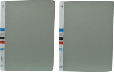 

SPS Plastic Presentation File with 60 Folders with Capacity of 120 Documents Each ( Pack of 2, Total 120 Folders, 240 Pages Capacity) (Set Of 2, Grey)(Set Of 2, Grey)