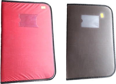 

TLO office file Foux lather Document file(Set Of 2, Red, Brown)