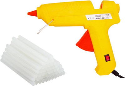 

Sadarbazaarsales.Com Hot Melt Glue Gun kit 60 Watt With 2 Glue Sticks For Quick Repairs, Paper & Cloth High-Tech Professional Electronic Standard Temperature Corded Glue Gun(11 mm)