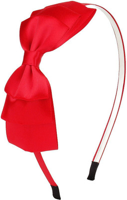 

Fayon Trendy Costume Red Silk Bow Hair Band(Red)