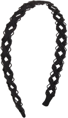

Fayon Contemporary statement Black Crises Cross Hair Band(Black)