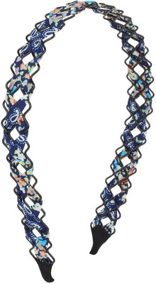 

Fayon Daily Casual Work Printed Crises Cross Hair Band(Blue)