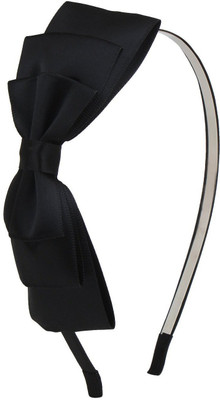 

Fayon Daily Casual Work Black Bow Hair Band(Black)