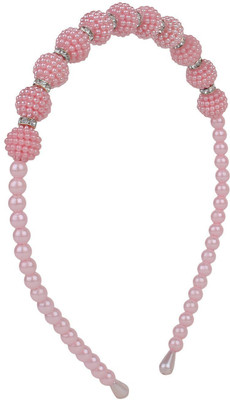 

Fayon Chic Stylish Pink Pearl Beaded Hair Band(Pink)