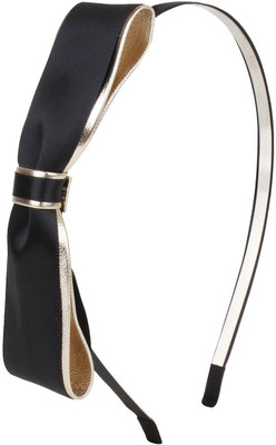 

Fayon Contemporary Statement Black Bowknot Hair Band(Black)