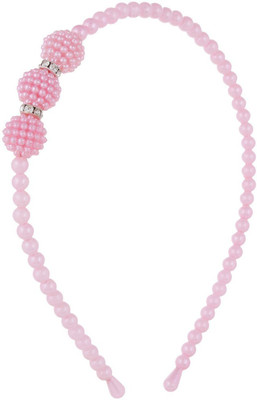 

Fayon Trendy Fashion Pink Pearl Beaded Hair Band(Pink)
