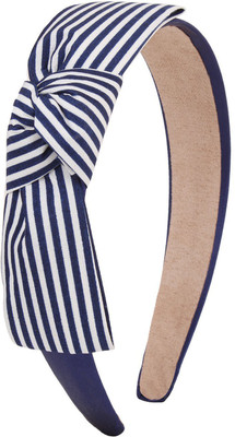

Fayon Chic Stylish Blue Line Bow Hair Band(Blue)