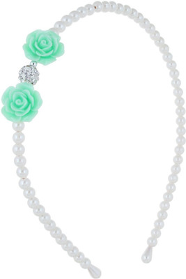 

Fayon Trendy Fashion Green Tiny Roses Pearl Hair Band(Multicolor)