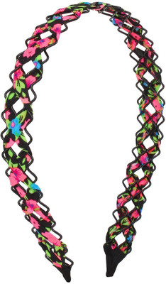 

Fayon Chic Stylish Dark Pink Floral Print Hair Band(Multicolor)
