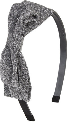 

Fayon Designer Modern Grey Shining Bow Hair Band(Grey)