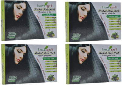 mediayu HERBAL HAIR PACK (100gm x 4 PACK)(400 g)