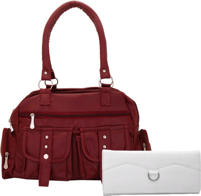

Lady bar Hand-held Bag(Maroon)