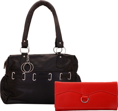 

Lady bar Hand-held Bag(Black)
