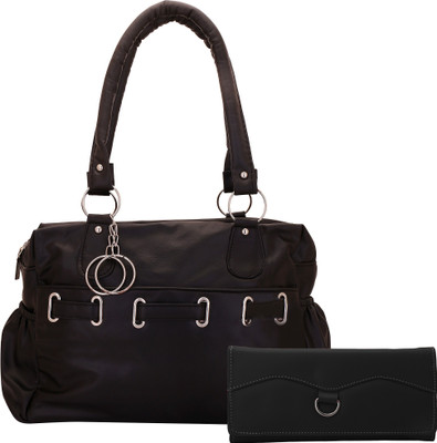

Lady bar Hand-held Bag(Black)