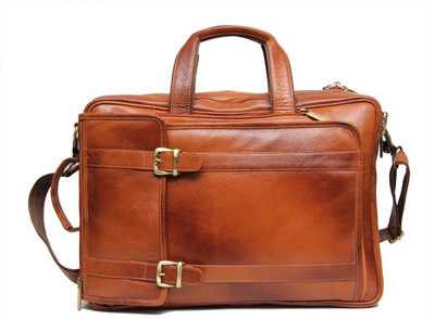 

Leather Bags & More... Messenger Bag(Tan)