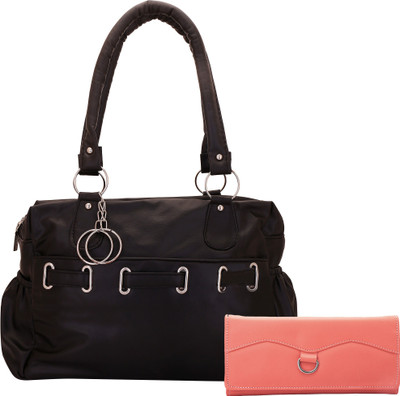 

Lady bar Hand-held Bag(Black)