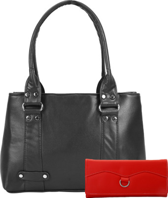 

Lady bar Hand-held Bag(Black)