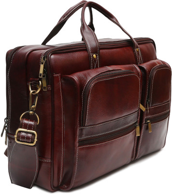 

Golden Leaf 16 inch Laptop Messenger Bag(Brown)