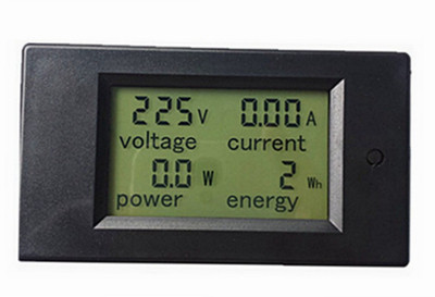 

ANE Voltage Current Power Watt Energy meter Gauge AC 80-260V/20A voltmeter Ammeter Watt Power Meter, 4 in 1 meter(Black)