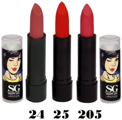 

Amura Smart Girl LipStick Set of 3(24,25,205, 4.5 g)