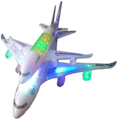 

Suvesa Two layer airplane with 3D light and sound(Multicolor)
