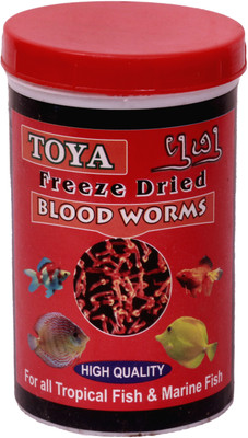 Toya Freeze Dried Blood Worms 40 g Dry Fish Food available at flipkart for Rs.449