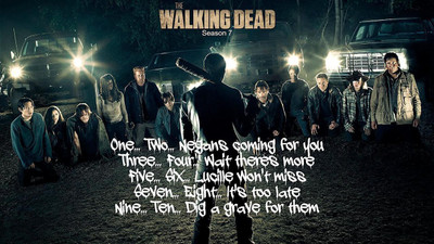 

Wall Poster TV Show The Walking Dead Poem Evil Monkey Bum Negan Print Poster on 13x19 Inches Paper Print(19 inch X 13 inch, Rolled)