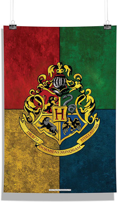 

Official "Harry potter" Gift Set/Birthday Gift/Return Gift - Combo Posters Without Frame ( House Crest 3 + Sorted ) Licensed by Warner Bros.USA Photographic Paper(18 inch X 12 inch)