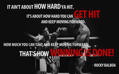 

Rocky Balboa Quotes Print Poster on LARGE PRINT 36X24 INCHES Photographic Paper(36 inch X 24 inch, Rolled)