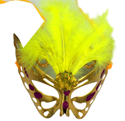 

Funcart Golden Feather Glitter Eye Mask