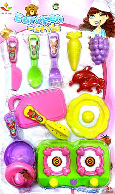 

SS Traders -New Look Plastic Kitchen Set For Kids