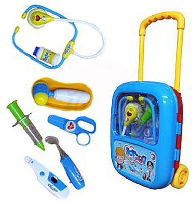 

Hum Enterprise Doctor Trolly Set To Play Real As Doctors For Kids (Blue)