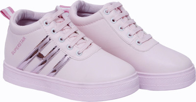 

MR R KING&QUEEN Sneakers For Women(Pink, Gold