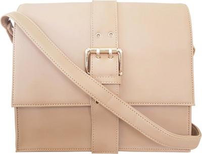 

Toteteca Bag Works Women Formal Beige PU Sling Bag