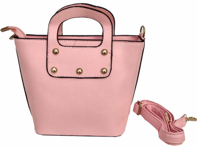

ALIVE Women Casual Pink Leatherette Sling Bag