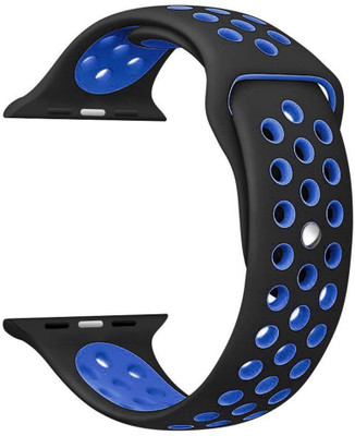 SPARXON Sport Replacement Band- 42mm- Black-Blue Smart Watch Strap(Black, Blue)