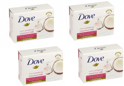 

Dove Purely Pampering Coconut Milk Beauty Cream Bar, (Imported, Made in EU, 100 gm x Pack of 4 )(100 g, Pack of 4)
