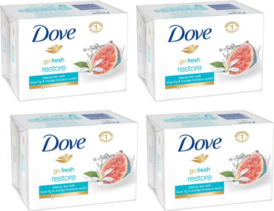 

Dove Go Fresh Restore Beauty Cream Bar (Imported, Made in EU, 100Gm x 4)(100 g, Pack of 4)