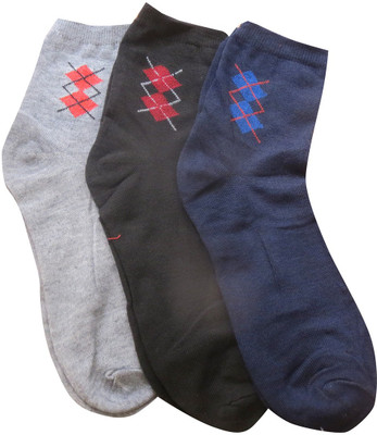 HD Men Printed Ankle Length(Pack of 3)
