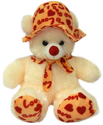 

GVMC Toys Cream Fur Love Cap Teddy Bear - 70 cm(Cream)