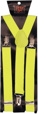 tiekart Y- Back Suspenders for Men(Yellow)