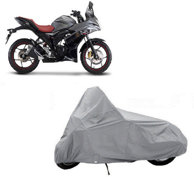 Auto Age Two Wheeler Cover for Suzuki(Gixxer SF, Silver)