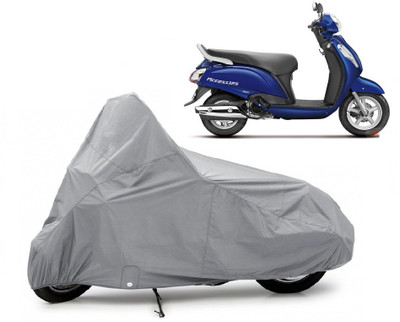

Kaaz Two Wheeler Cover for Suzuki(Access, Silver)