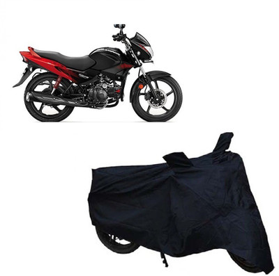 

KAAZ Two Wheeler Cover for Hero(Glamour, Black)