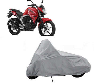 Auto Age Two Wheeler Cover for Yamaha(FZ, Silver)